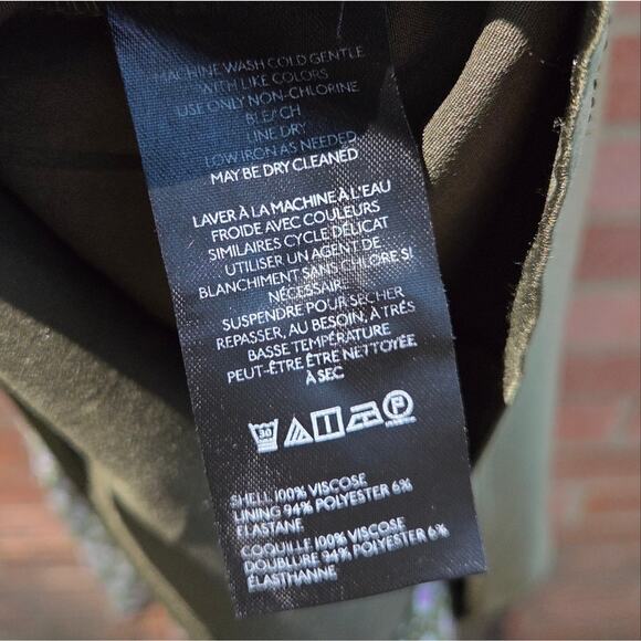 Anthropologie Maeve Constantine Midi Dress Green Size 4 - Picture 5 of 6